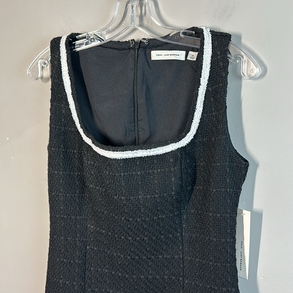 NWT Aqua X Liat Baruch Tweed Square Neck Mini Dress Size M - Picture 6 of 15